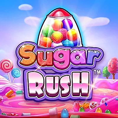 Sugar Rush cluster-pays slot tile in the Sun Bingo game lobby