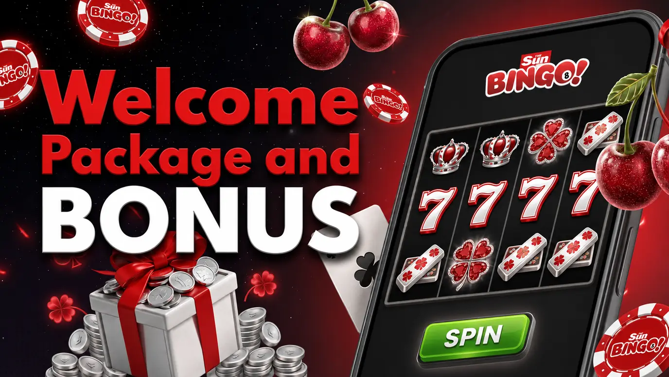 Sun Bingo welcome free spins bonus and Reward Spin promotion